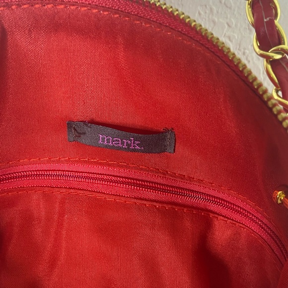 Mark. Vibrant Red Bag with Gold Details - Picture 2 of 11
